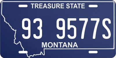 MT license plate 939577S