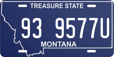 MT license plate 939577U