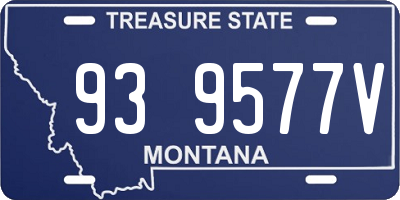 MT license plate 939577V