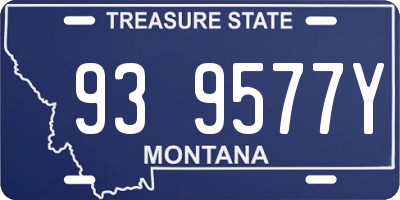 MT license plate 939577Y