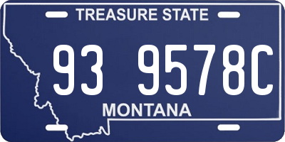 MT license plate 939578C
