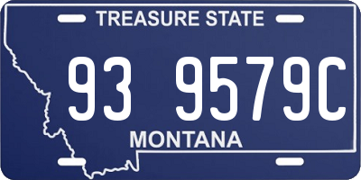 MT license plate 939579C