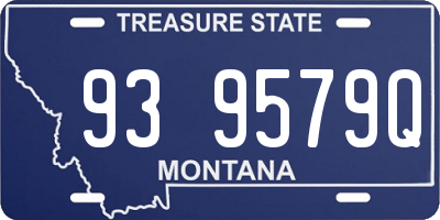MT license plate 939579Q