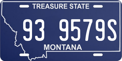 MT license plate 939579S