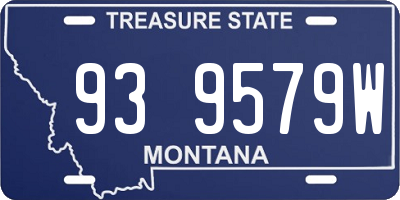 MT license plate 939579W