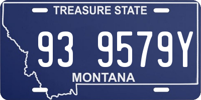 MT license plate 939579Y