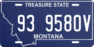 MT license plate 939580V
