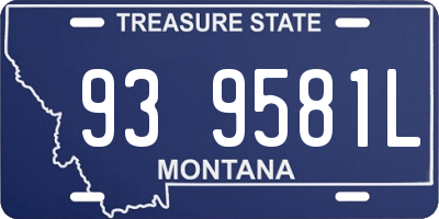 MT license plate 939581L