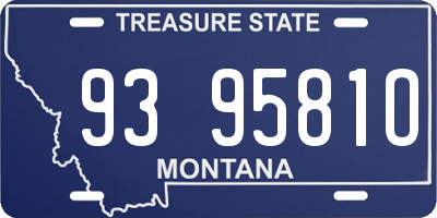 MT license plate 939581O