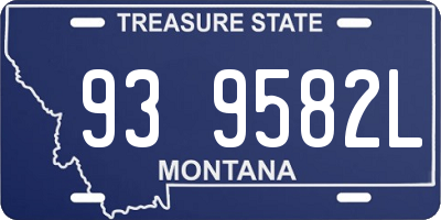 MT license plate 939582L