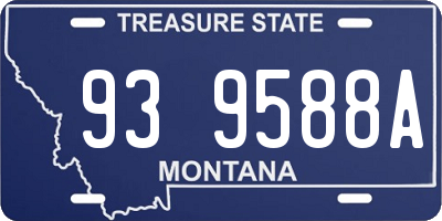 MT license plate 939588A