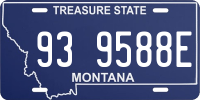 MT license plate 939588E