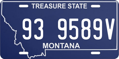 MT license plate 939589V