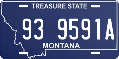 MT license plate 939591A