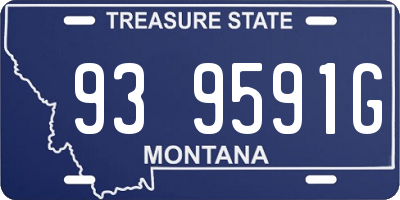 MT license plate 939591G
