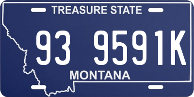 MT license plate 939591K