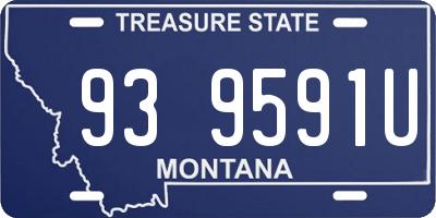 MT license plate 939591U