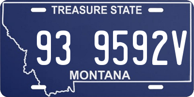 MT license plate 939592V