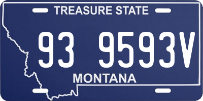 MT license plate 939593V