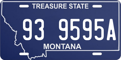 MT license plate 939595A