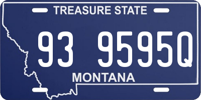 MT license plate 939595Q