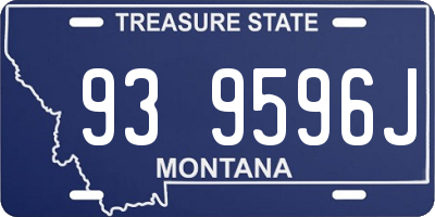 MT license plate 939596J