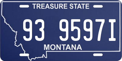 MT license plate 939597I