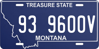 MT license plate 939600V