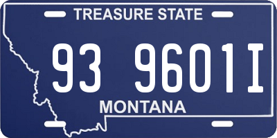 MT license plate 939601I