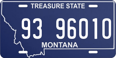MT license plate 939601O