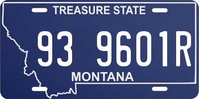MT license plate 939601R