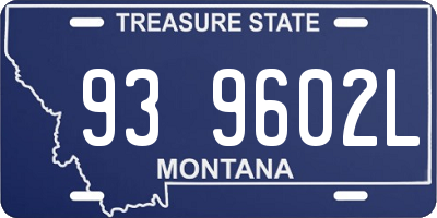 MT license plate 939602L