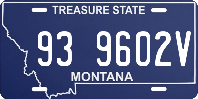 MT license plate 939602V