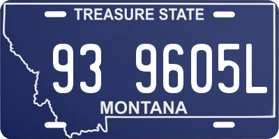 MT license plate 939605L