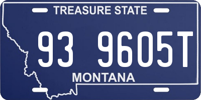 MT license plate 939605T