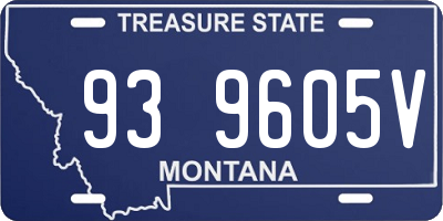MT license plate 939605V