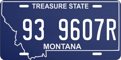 MT license plate 939607R