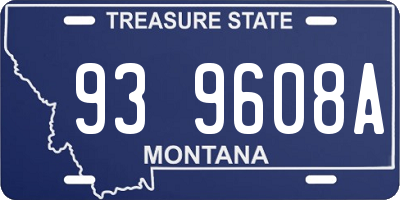 MT license plate 939608A