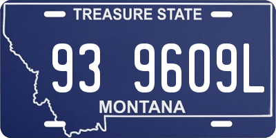MT license plate 939609L