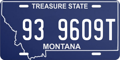 MT license plate 939609T