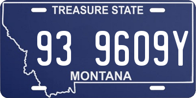 MT license plate 939609Y