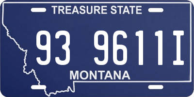 MT license plate 939611I