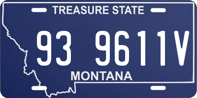 MT license plate 939611V