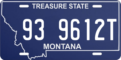MT license plate 939612T
