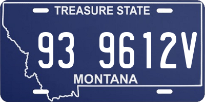 MT license plate 939612V