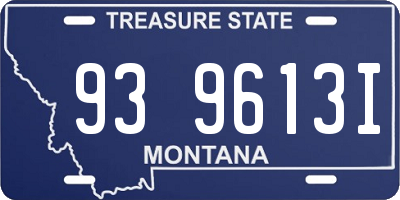 MT license plate 939613I