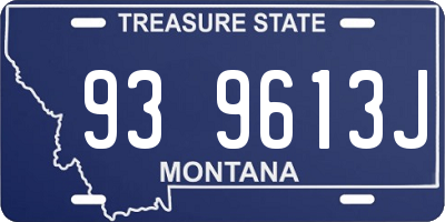 MT license plate 939613J