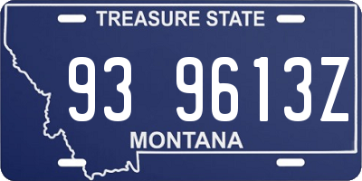 MT license plate 939613Z