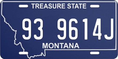 MT license plate 939614J