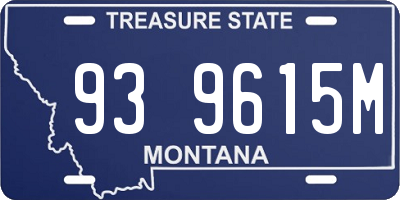 MT license plate 939615M